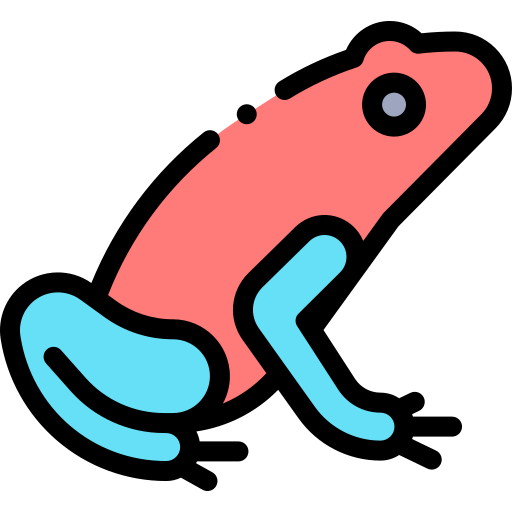 Frog Detailed Rounded Lineal color icon