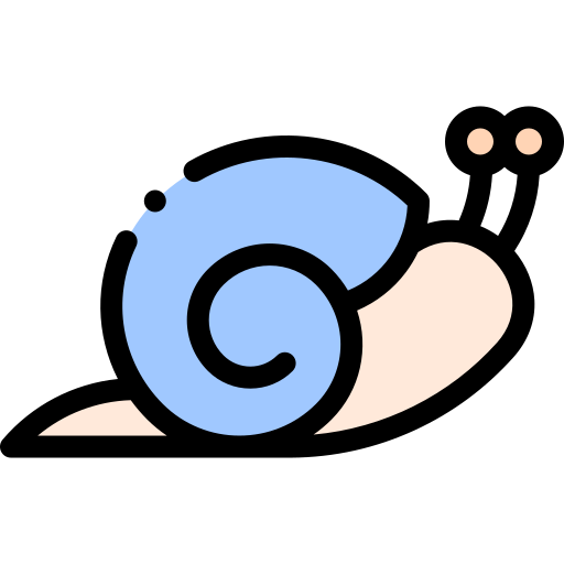caracol Detailed Rounded Lineal color icono