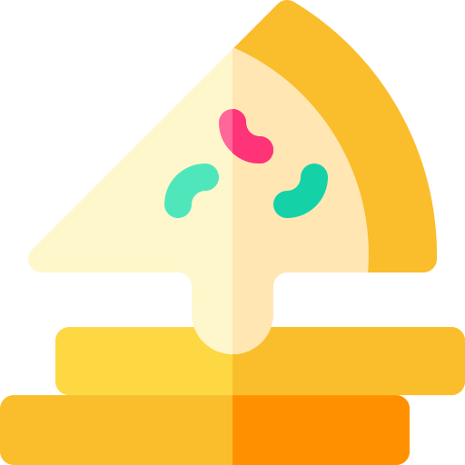 피자 Basic Rounded Flat icon