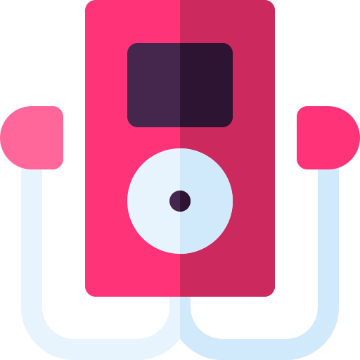 reproductor de música Basic Rounded Flat icono