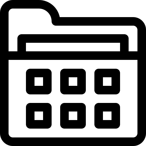 map Basic Rounded Lineal icoon