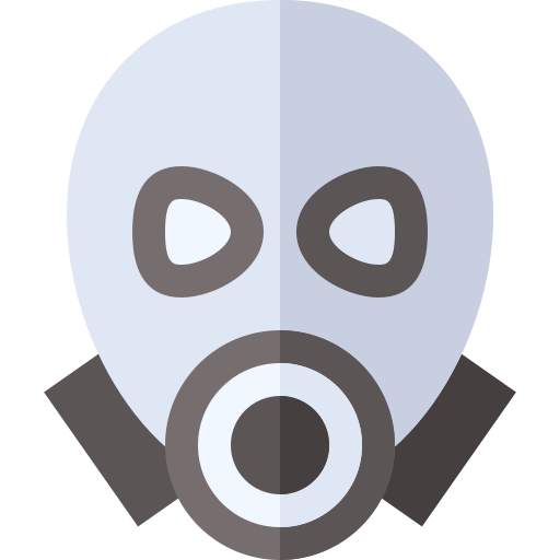 gasmaske Basic Straight Flat icon