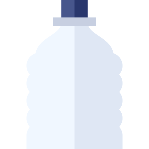 plastikowa butelka Basic Straight Flat ikona