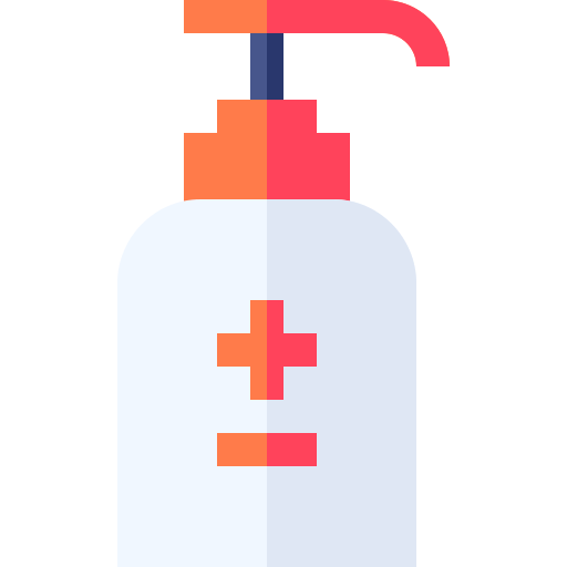 Hand sanitizer Basic Straight Flat icon