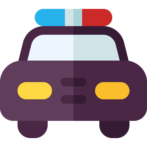 polizeiauto Basic Rounded Flat icon