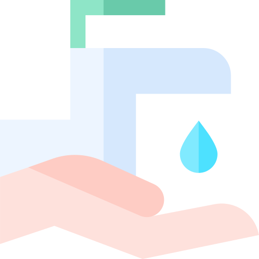 Washing hands Basic Straight Flat icon