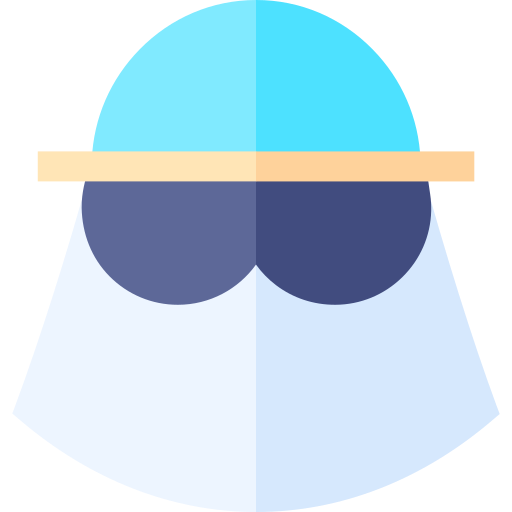 schutzmaske Basic Straight Flat icon