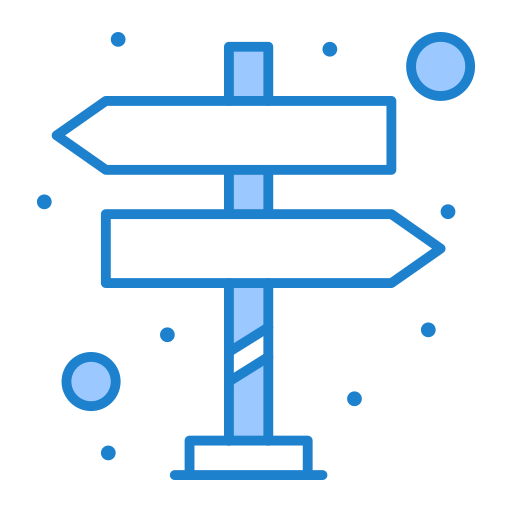 Direction Generic Blue icon