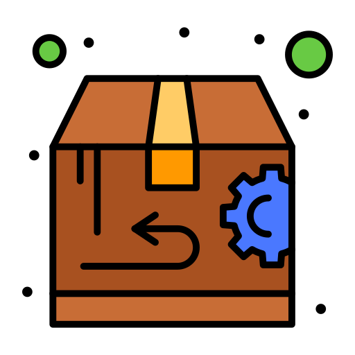 Delivery box Flatart Icons Lineal Color icon