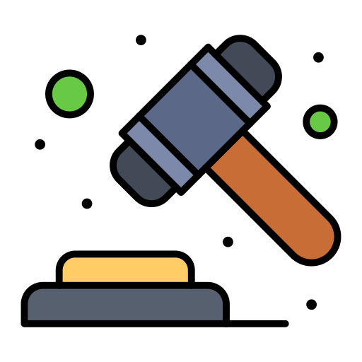 Judge Flatart Icons Lineal Color icon