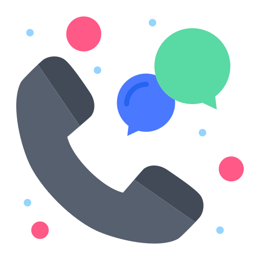 telefoongesprek Flatart Icons Flat icoon