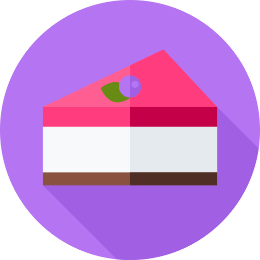 チーズケーキ Flat Circular Flat icon
