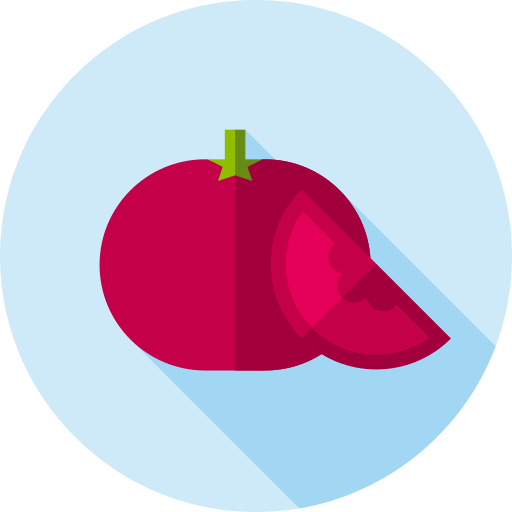 tomaat Flat Circular Flat icoon