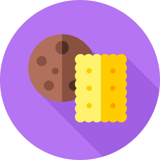Cookies Flat Circular Flat icon
