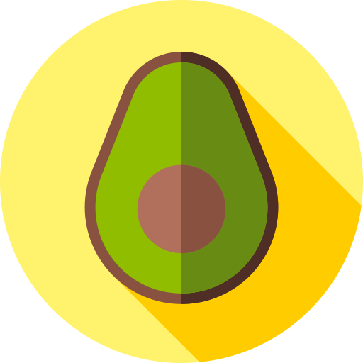 Avocado Flat Circular Flat icon