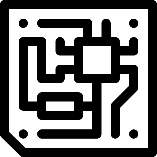 cpu Basic Rounded Lineal Icône