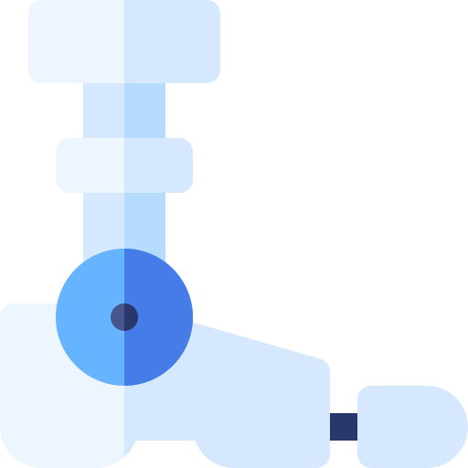 pierna robot Basic Rounded Flat icono
