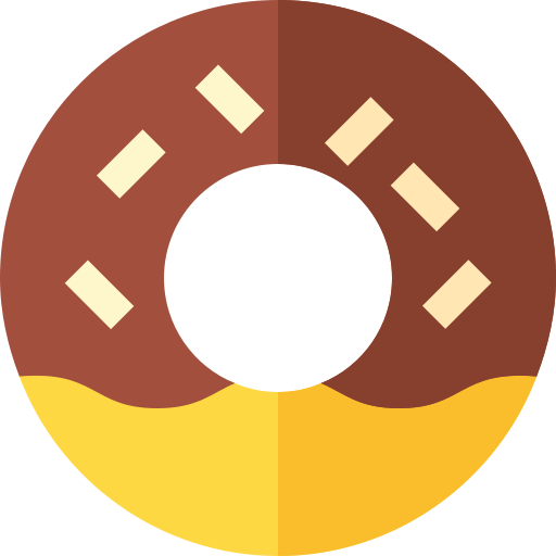 donut Basic Straight Flat Icône