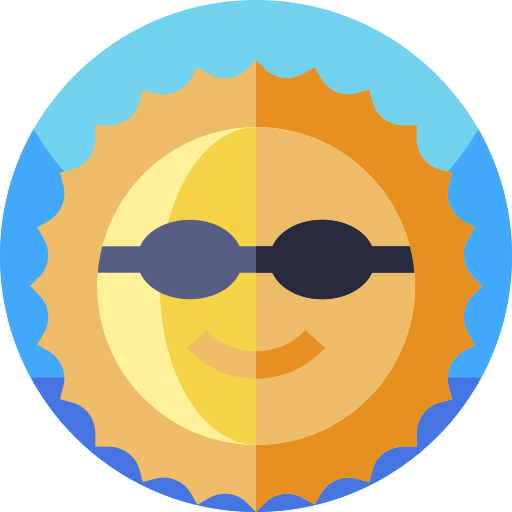 Summer Geometric Flat Circular Flat icon