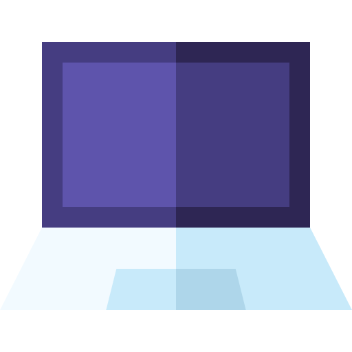 Laptop computer Basic Straight Flat icon