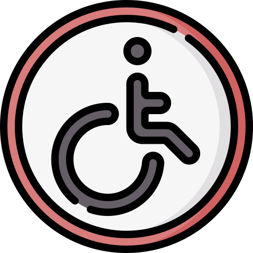 niepełnosprawny znak Special Lineal color ikona
