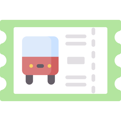Bus ticket Special Flat icon