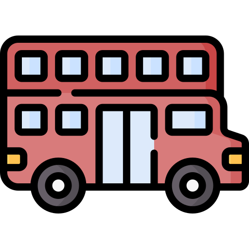 이층 버스 Special Lineal color icon