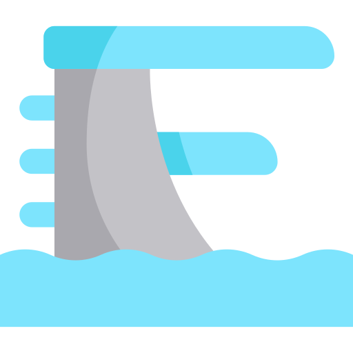 Diving platform Kawaii Flat icon