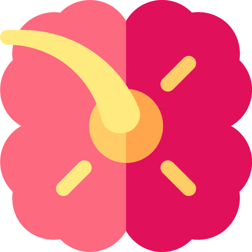 hibisco Basic Rounded Flat icono