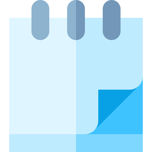 Notebook Basic Straight Flat icon