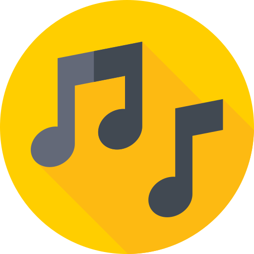 música Flat Circular Flat icono