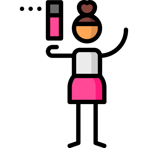 Hair spray Puppet Characters Lineal Color icon