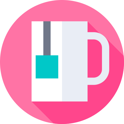Tea cup Flat Circular Flat icon