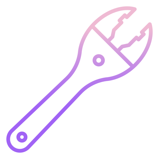 Wrench Icongeek26 Outline Gradient icon