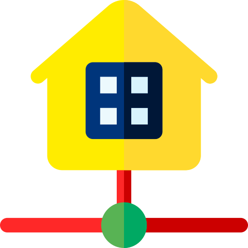 Дом Basic Rounded Flat иконка