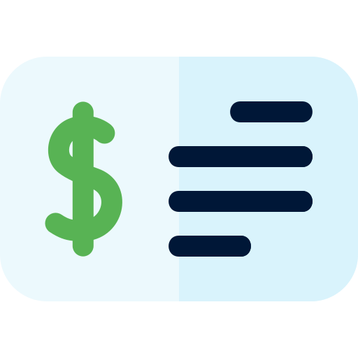 Cheque Basic Rounded Flat icon