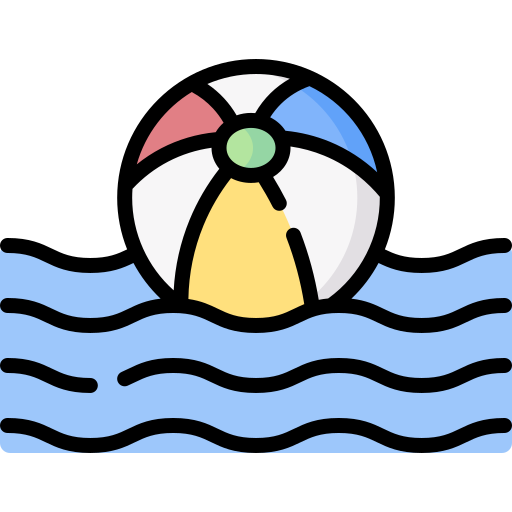 Beach ball Special Lineal color icon