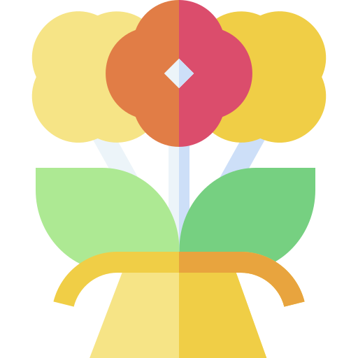 Букет цветов Basic Straight Flat иконка