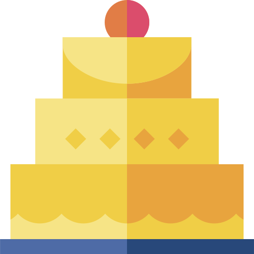 torta di compleanno Basic Straight Flat icona
