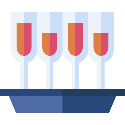 bicchieri di vino Basic Straight Flat icona