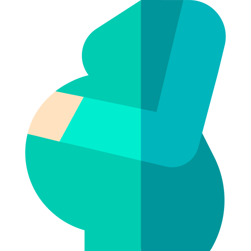 zwangerschap Basic Straight Flat icoon