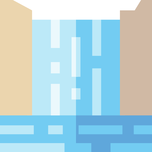 wodospad Basic Straight Flat ikona