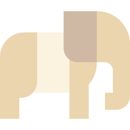 Elephant Basic Straight Flat icon