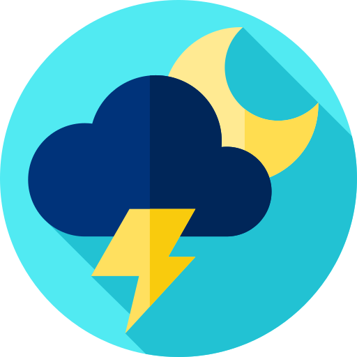 Storm Flat Circular Flat icon