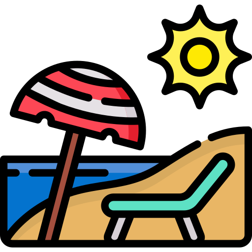 ビーチ Special Lineal color icon