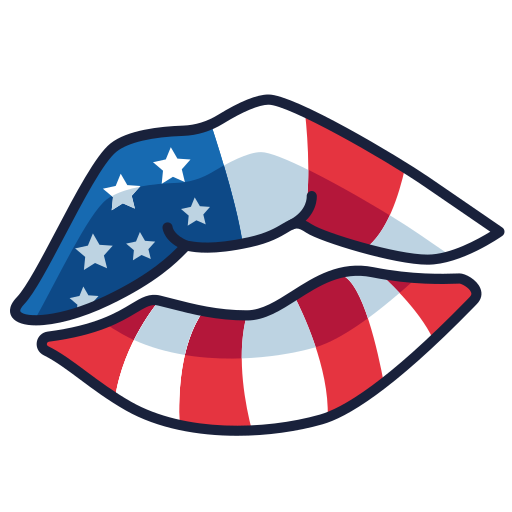 Lips Generic Outline Color icon