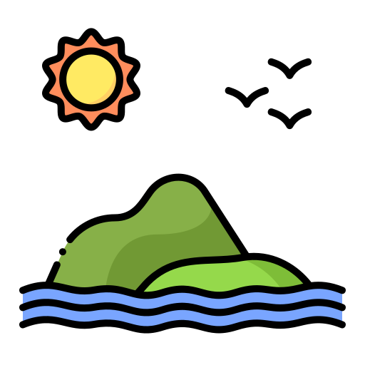 Island Generic Outline Color icon