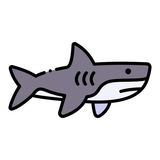 Акула Generic Outline Color иконка
