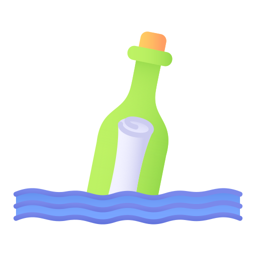 Message in a bottle Generic Flat Gradient icon