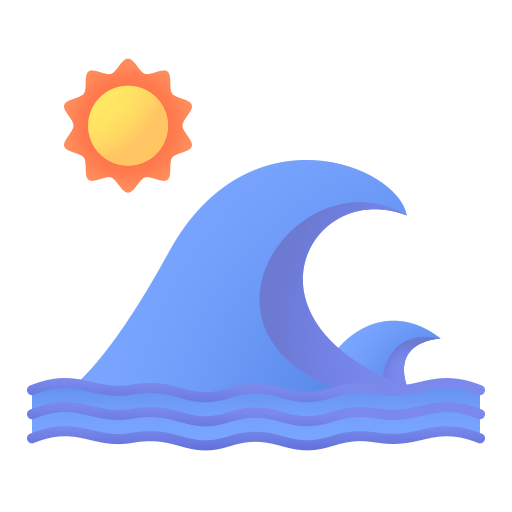 Waves Generic Flat Gradient icon